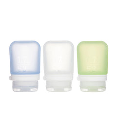 humangear GoToob+ 3-pack small bottles with secure lids for organized carry-on travel