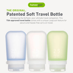 humangear GoToob+ 3-Pack labeling-area detail helps categorize contents at a glance