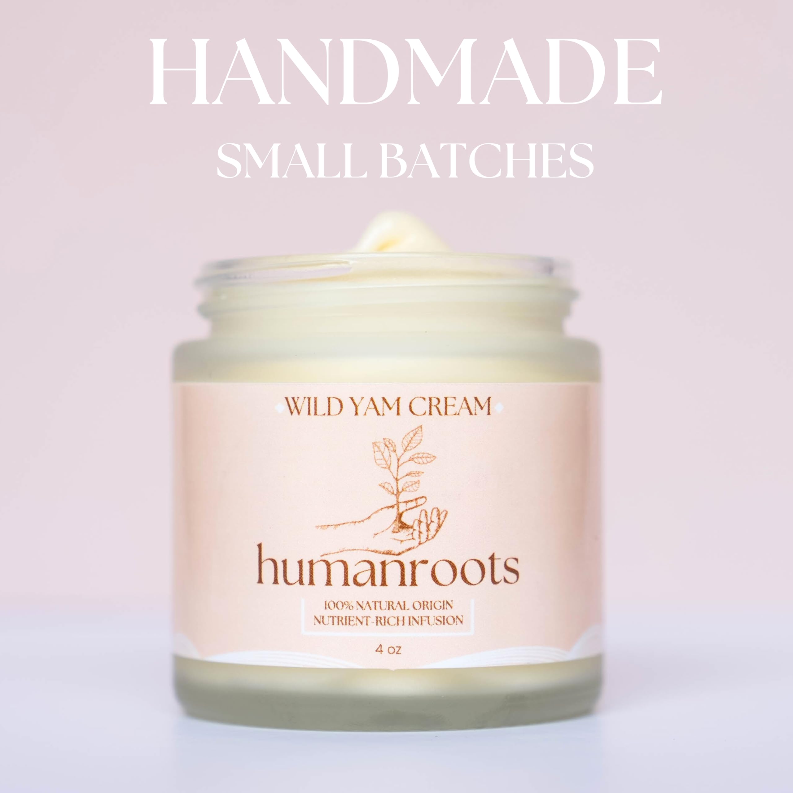 Humanroots Wild Yam Cream handcrafted in Indiana in small batches