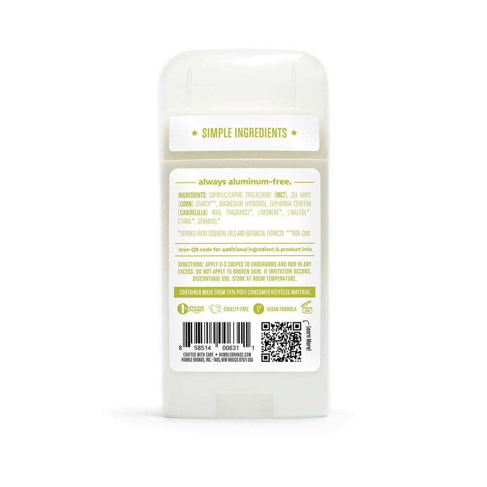 Humble Brands 2.5-ounce tubes in a 3-pack, easy to carry.