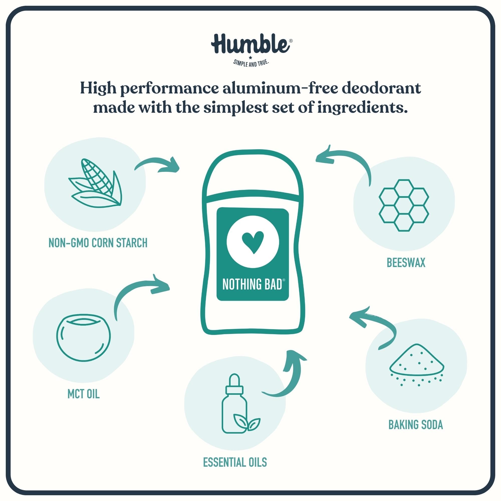 Humble aluminum-free deodorant Moroccan Rose closeup showing luxurious scent