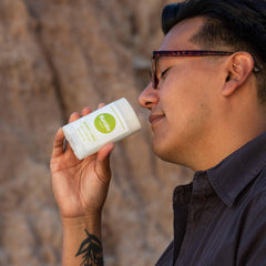 Humble Brands Bergamot Ginger deodorant application tip with refreshing citrus-spice vibe.