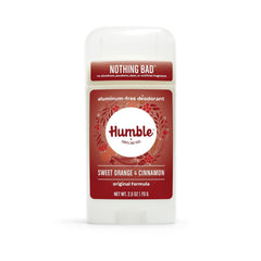 Humble Brands deodorant packaging showing aluminum-free formula for daily use.