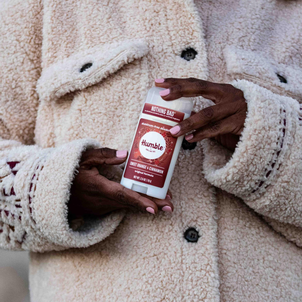 Smooth, creamy texture visible as Humble Brands goes on.
