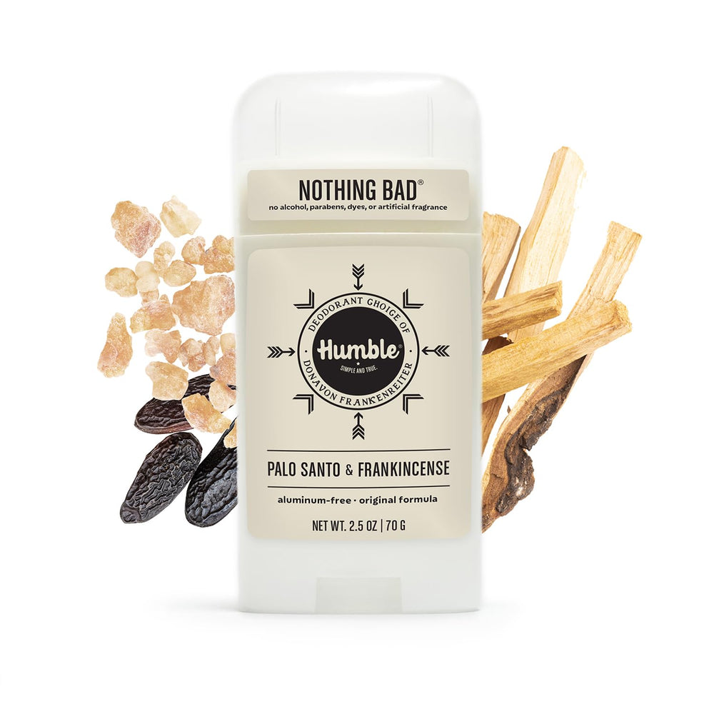 Humble Brands Original Deodorant application underarm demonstrates easy, even coverage.