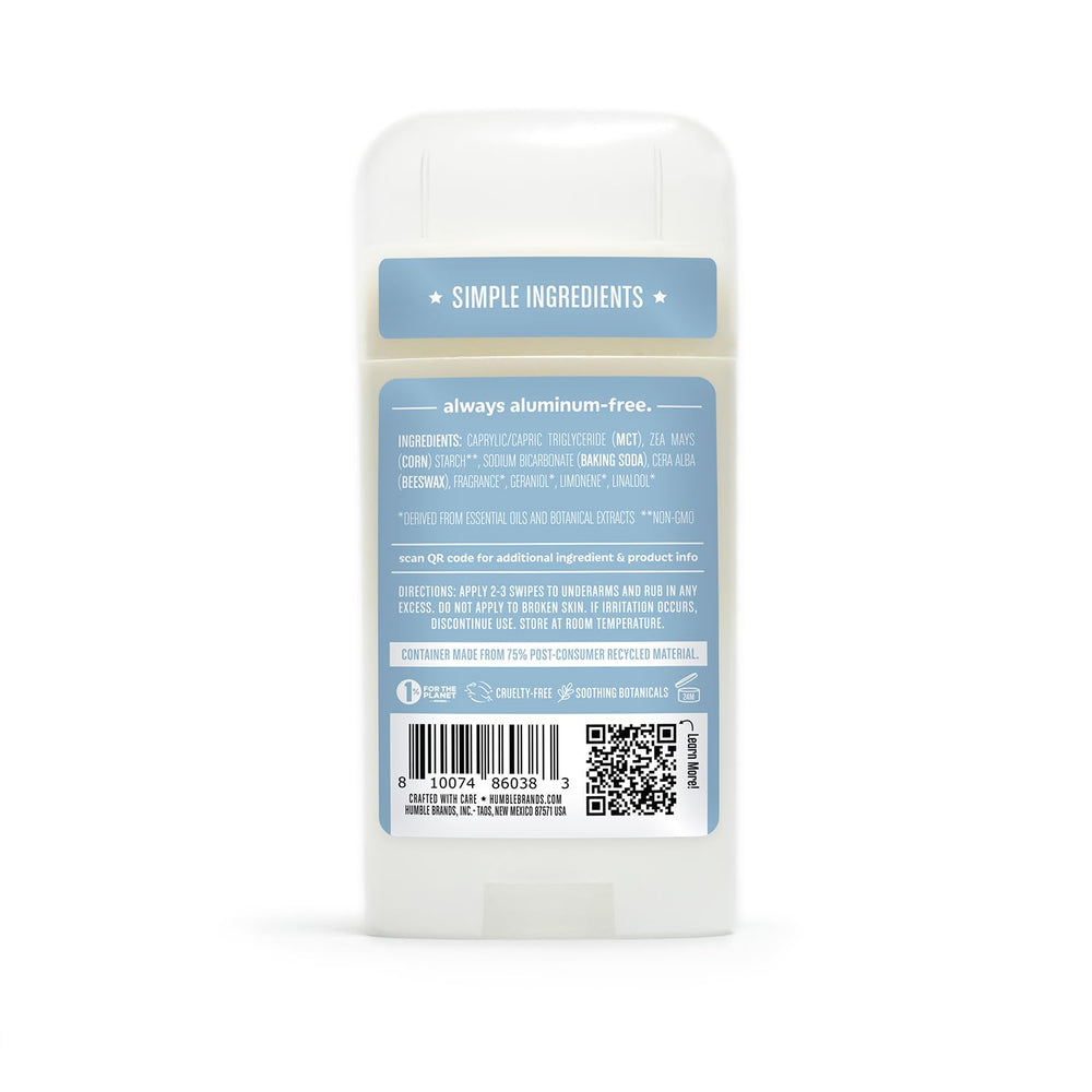 HUMBLE BRANDS baking soda and corn starch blend supports everyday freshness.