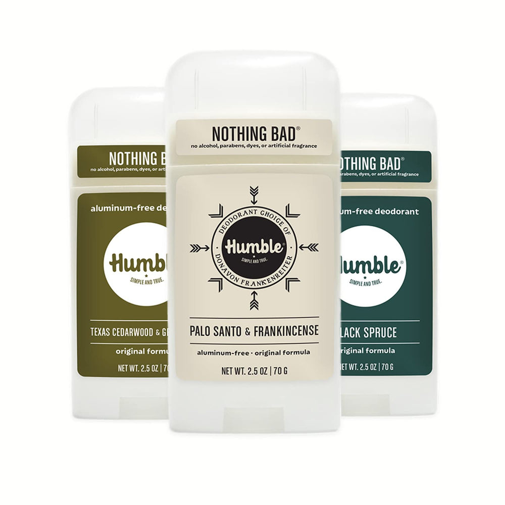 Humble Brands Original Formula Black Spruce stick ready for daily odor control and woody freshness.