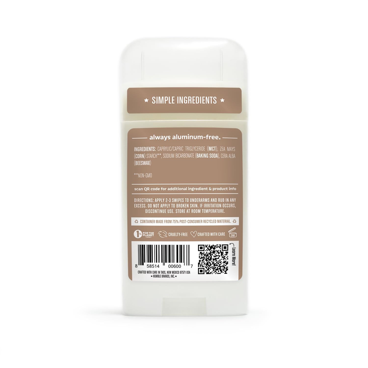 HUMBLE BRANDS Original Formula bottle close-up highlighting unscented fragrance-free care.