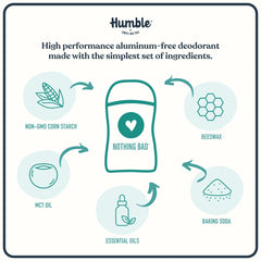 HUMBLE BRANDS Original Formula Moroccan rose stick delivers floral freshness.