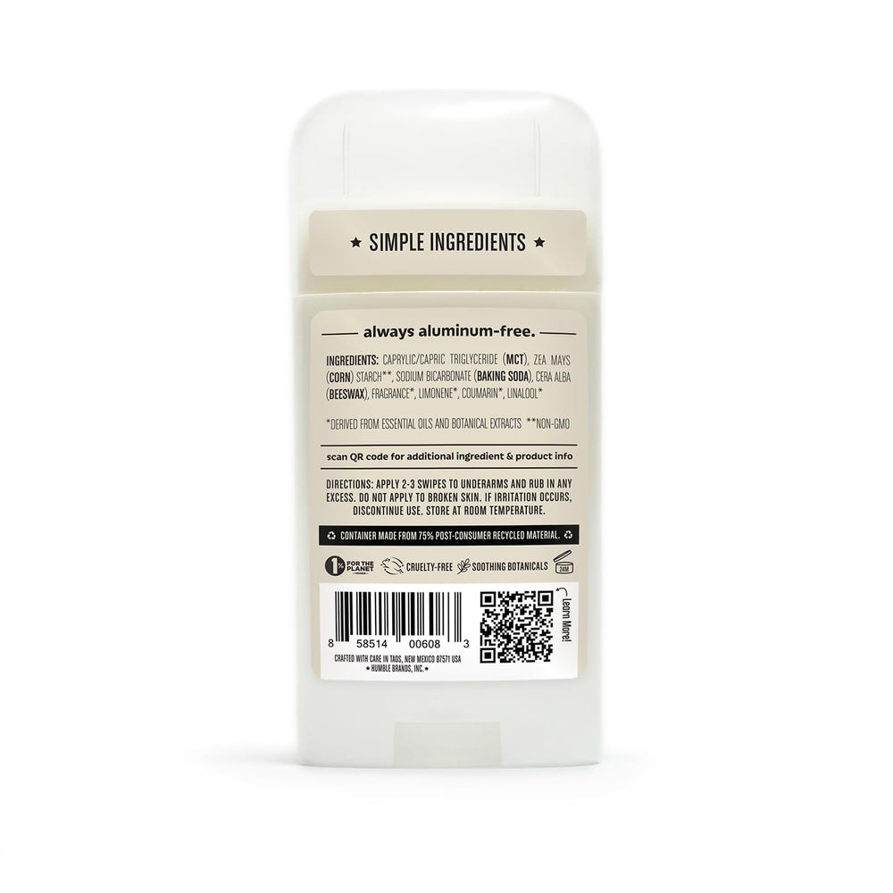 Humble Brands Original Deodorant pack of 3 tubes highlights value.
