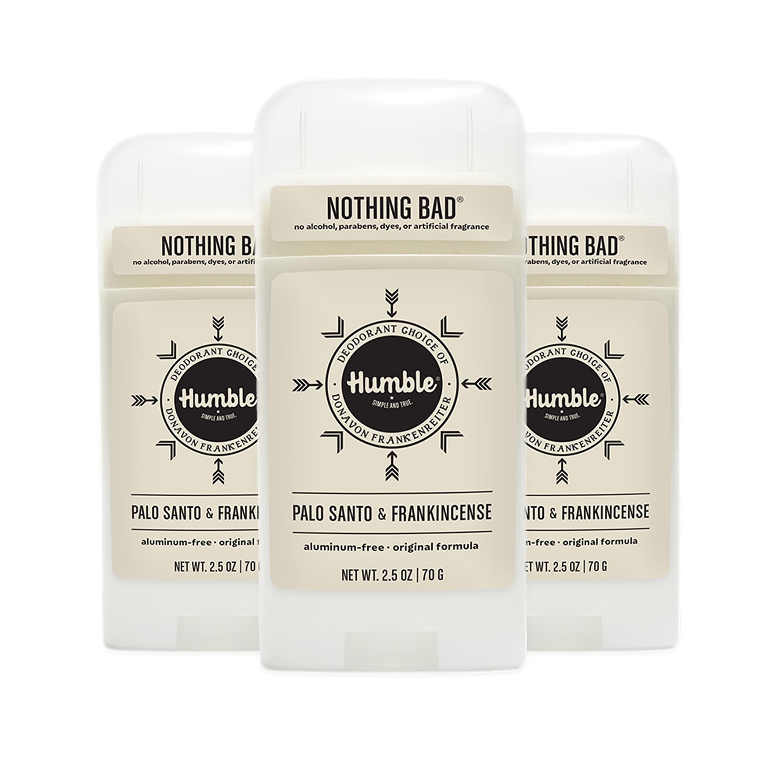 Humble Brands Original Deodorant stick packaging for daily, travel-friendly use.