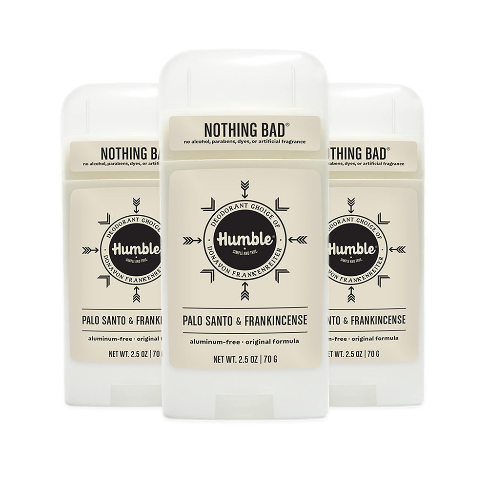 Humble Brands Original Deodorant stick packaging for daily, travel-friendly use.