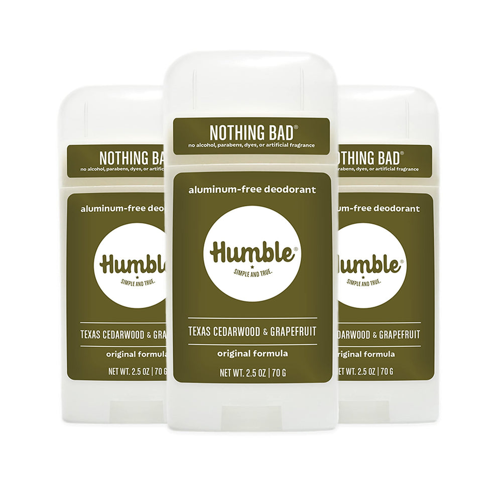 Humble Brands Original Formula deodorant stick for aluminum-free odor control.