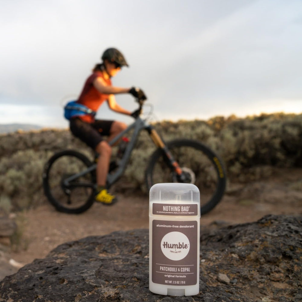 Humble Brands Patchouli-Copal blend image demonstrates warm, calming scent profile.