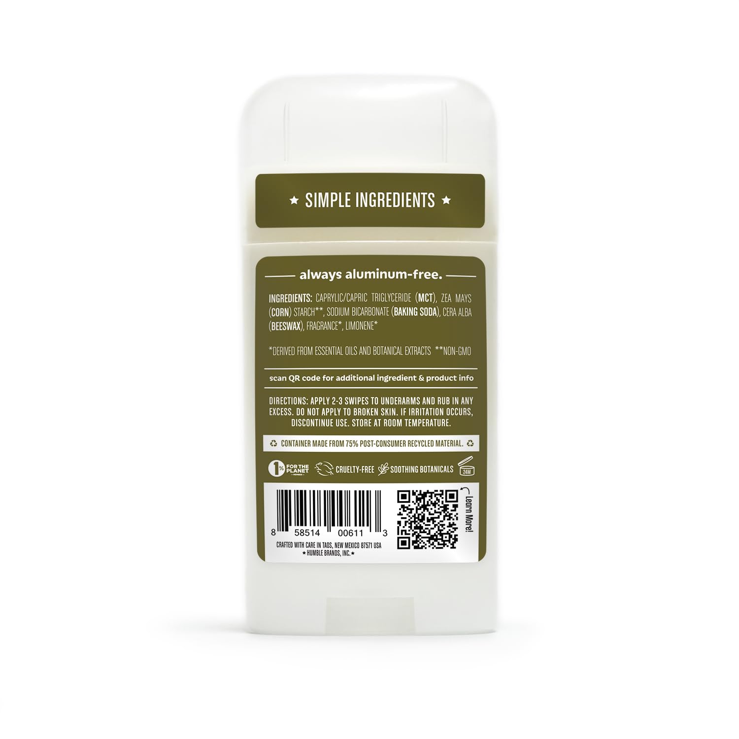 Humble Brands grapefruit and cedarwood aroma evokes subtle comfort.