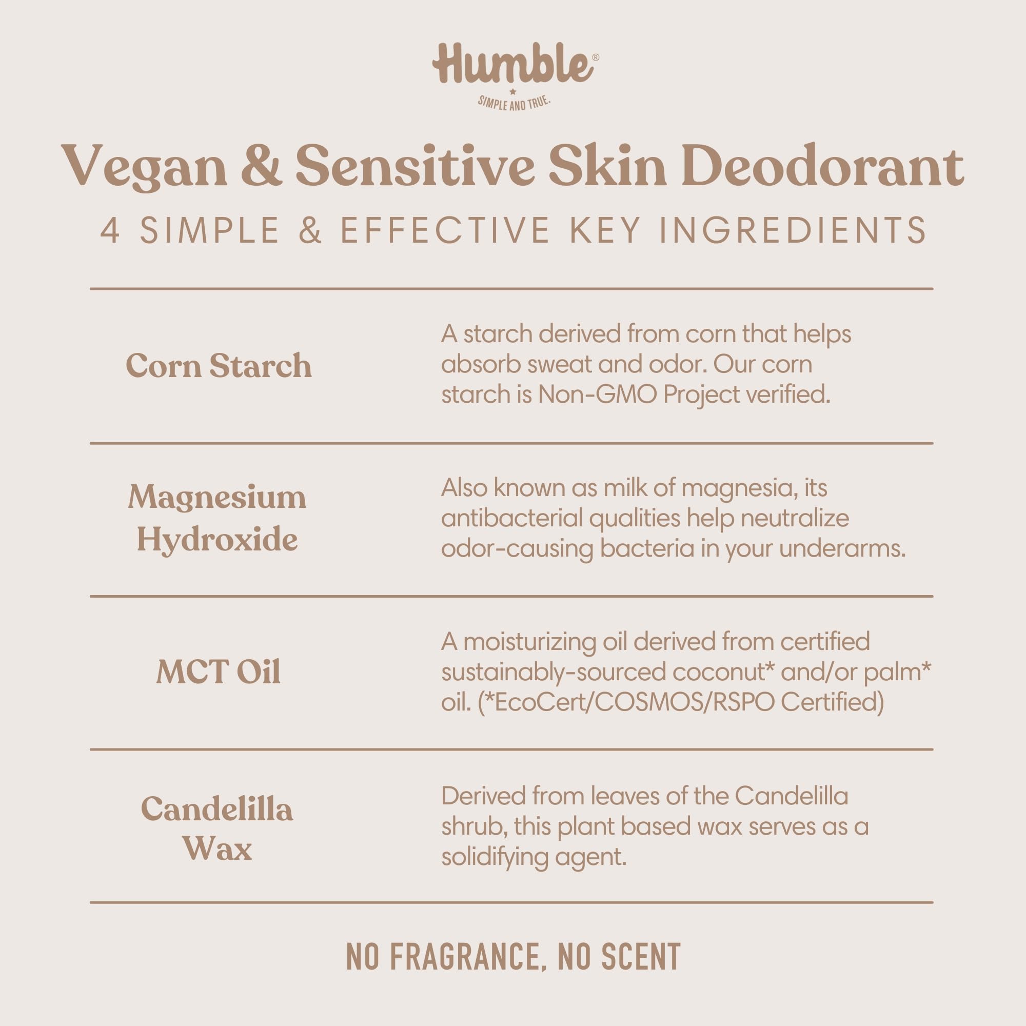 Humble Brands vegan cruelty-free logo signals ethical, plant-based deodorant choice