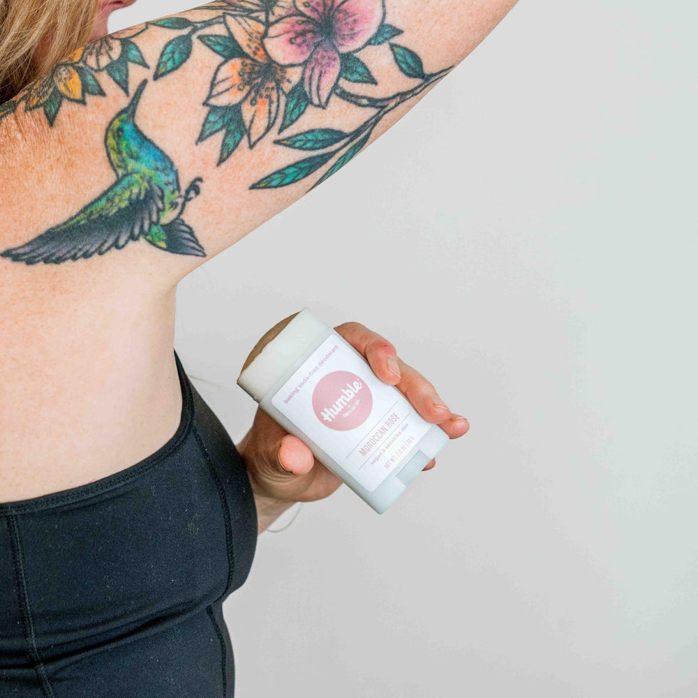 Humble cruelty-free logo indicates Leaping Bunny certification and vegan, no animal testing.