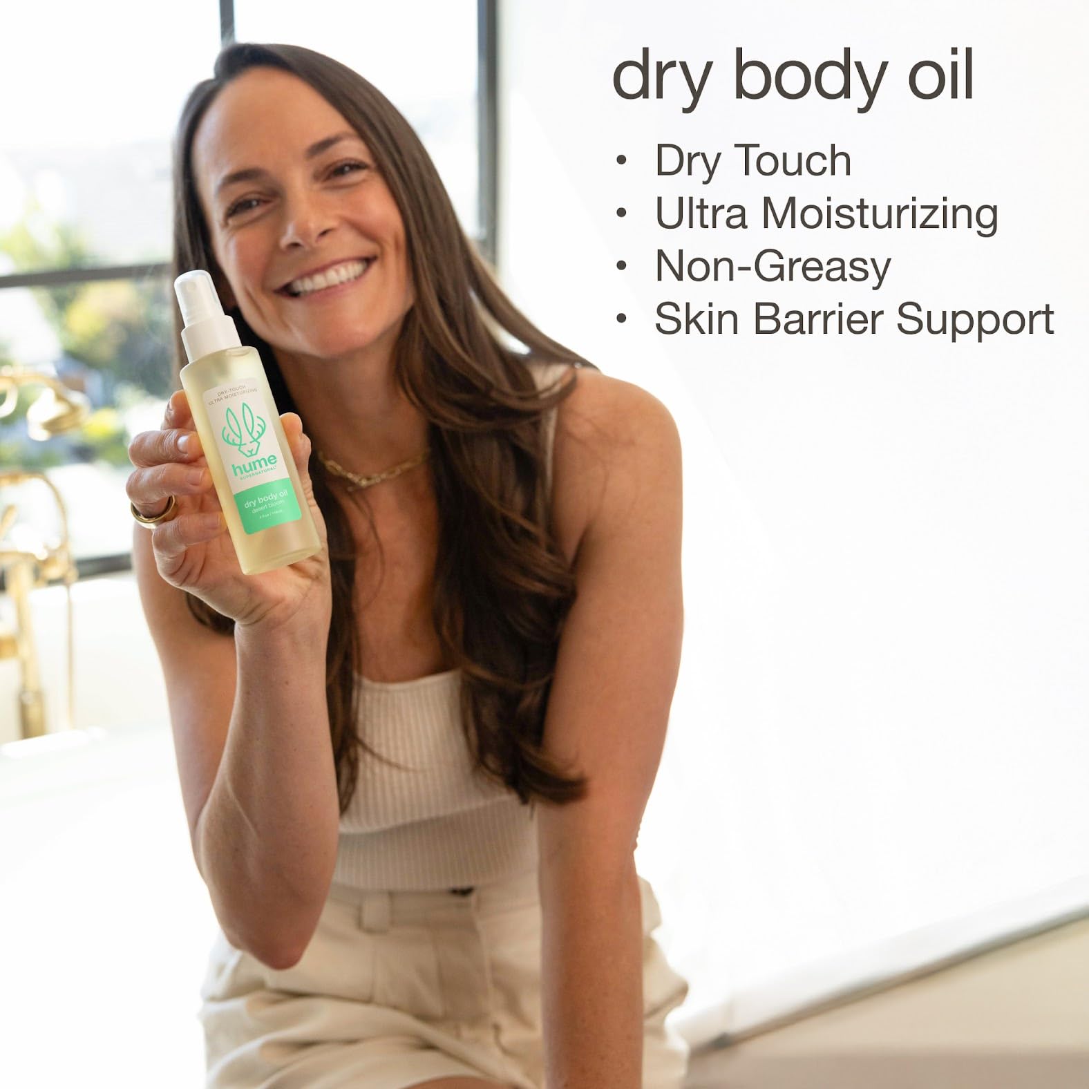 HUME SUPERNATURAL after-shower use for smooth, hydrated skin