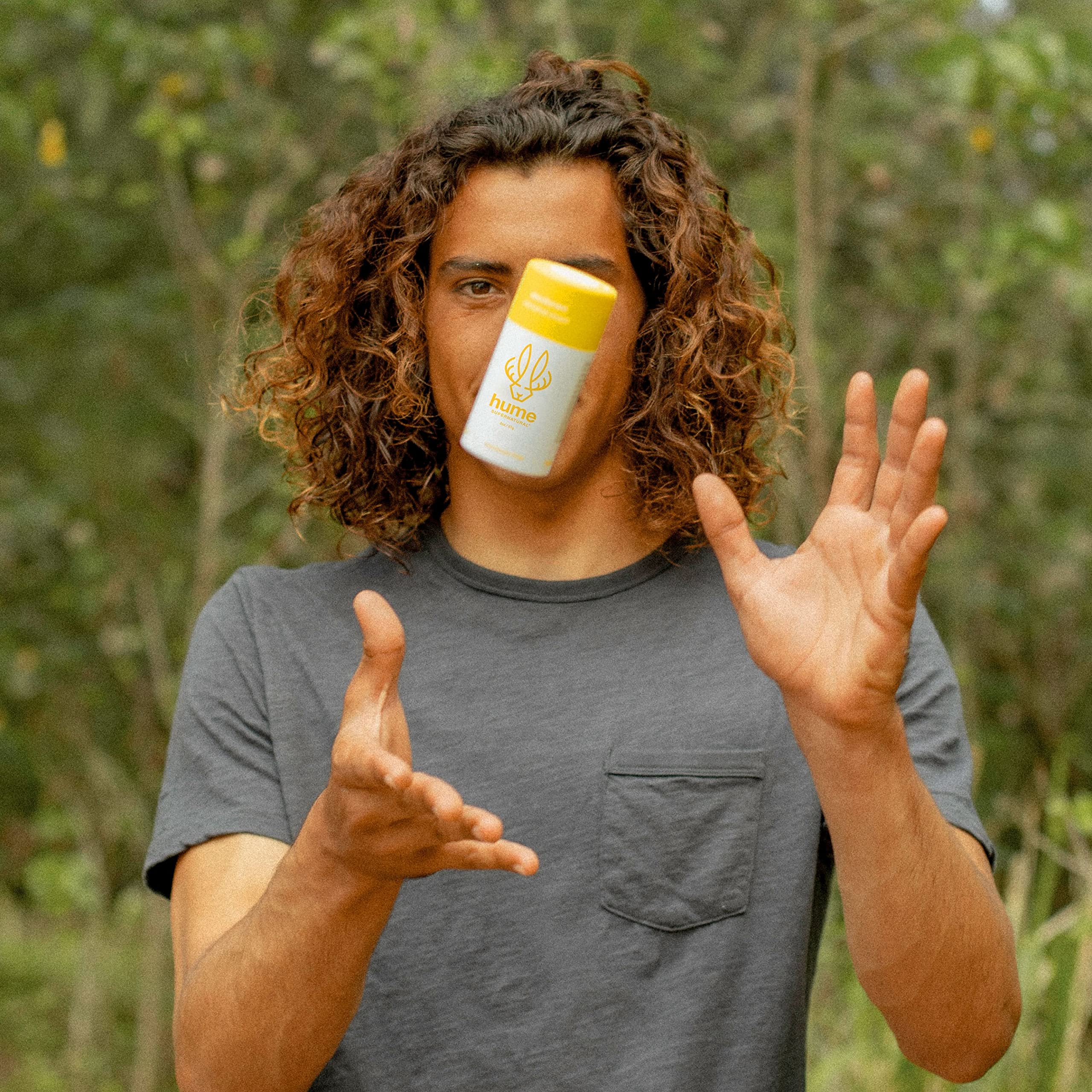 Aluminum-free claim on Hume Supernatural deodorant packaging