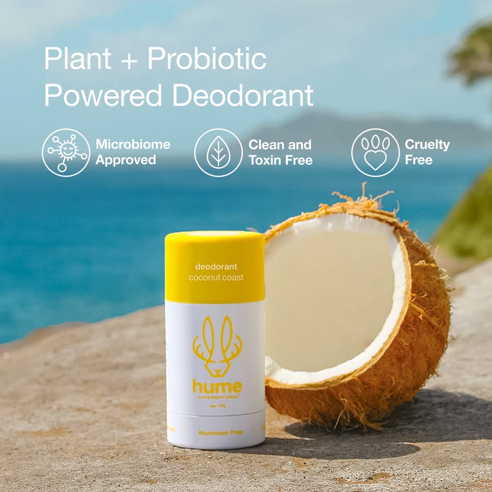 Smooth glide of Hume Supernatural deodorant application on skin
