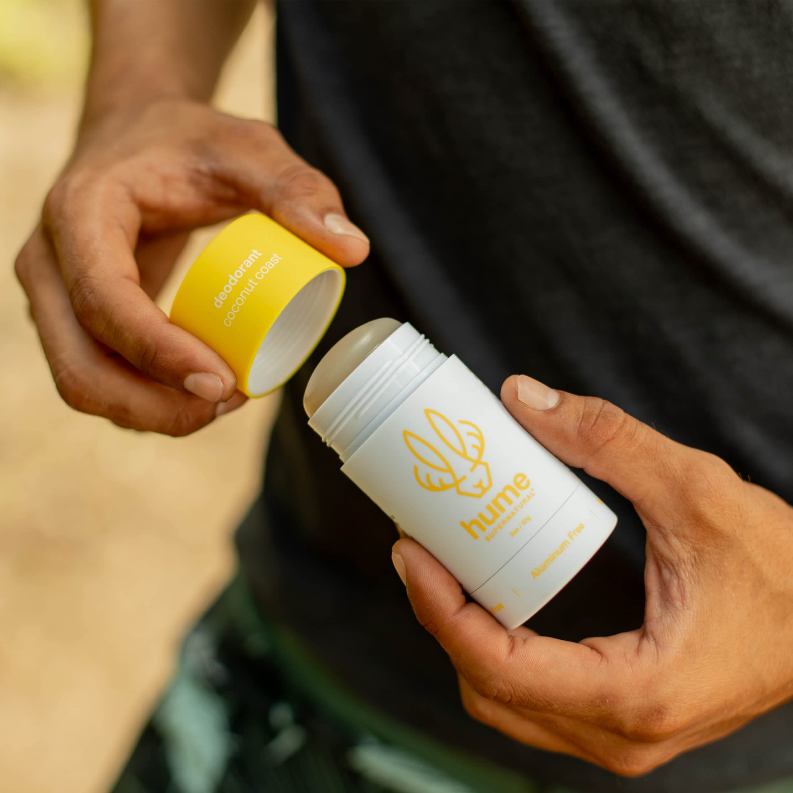 Dermatologist-tested badge on Hume Supernatural Probiotic deodorant