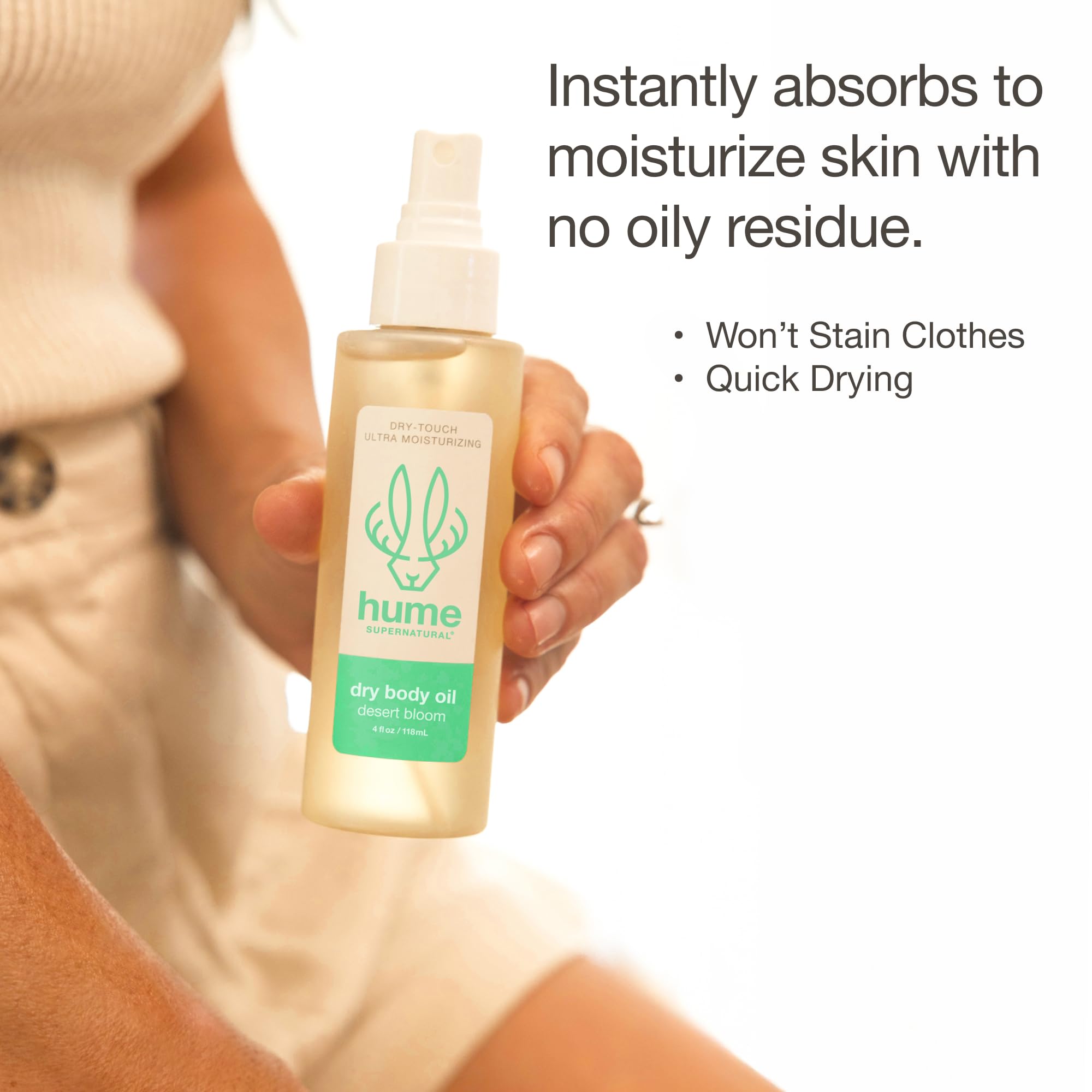 HUME SUPERNATURAL fast-absorbing mist ideal for sensitive skin