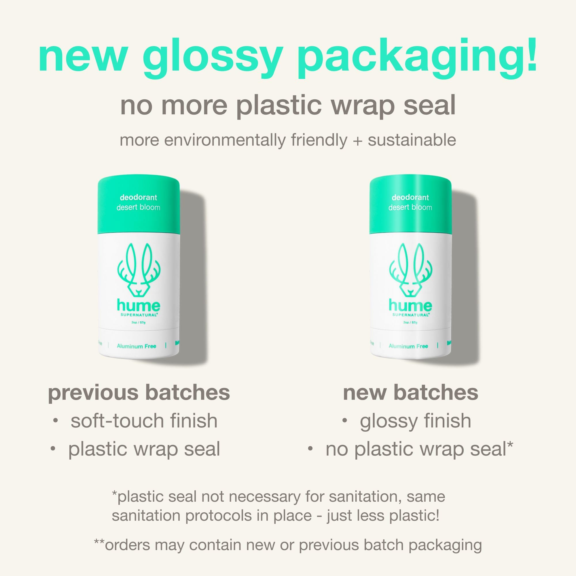 Hume Supernatural probiotic deodorant closeup emphasizing skin-friendly odor control