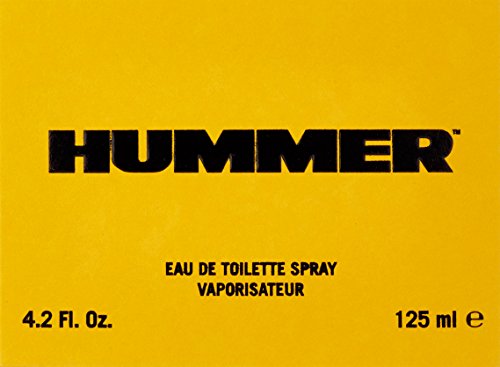 Hummer For Men bottle back view shows compact 4.2 oz travel-friendly size