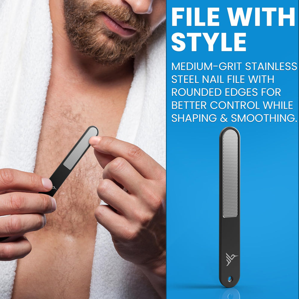 Hummingbird double-edged cuticle pusher for detailed nail care.
