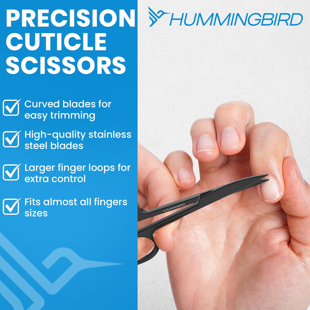 Hummingbird medium-grit nail file for shaping and smoothing nails.