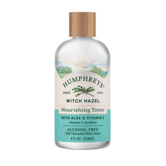 Humphreys Witch Hazel Nourishing Toner bottle front shows alcohol-free hydration for sensitive skin