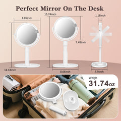 HUNCAB 360-degree rotation enables perfect makeup angles