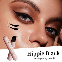 Herramienta silicona 3-en-1 de Hunjiry para delineado y cejas.