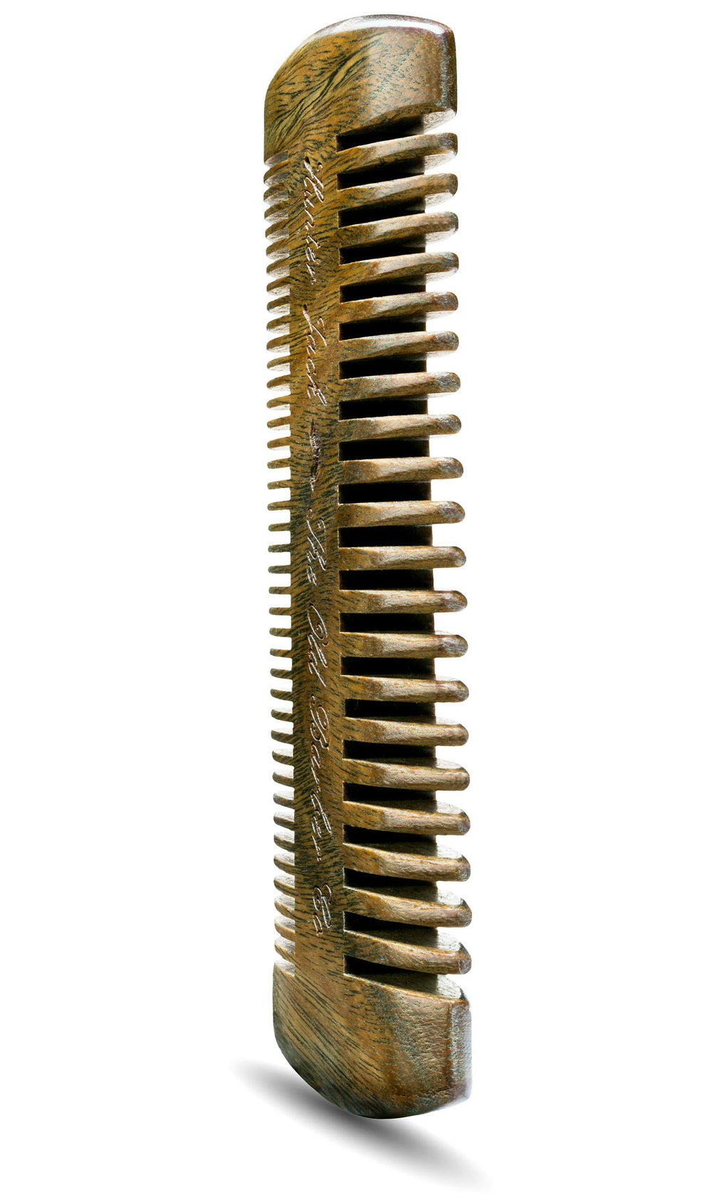Hunter Jack antistatic sandalwood comb helps reduce flyaways during styling.