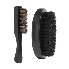 Hunter Jack pocket-size beard brush ideal for quick on-the-go grooming.