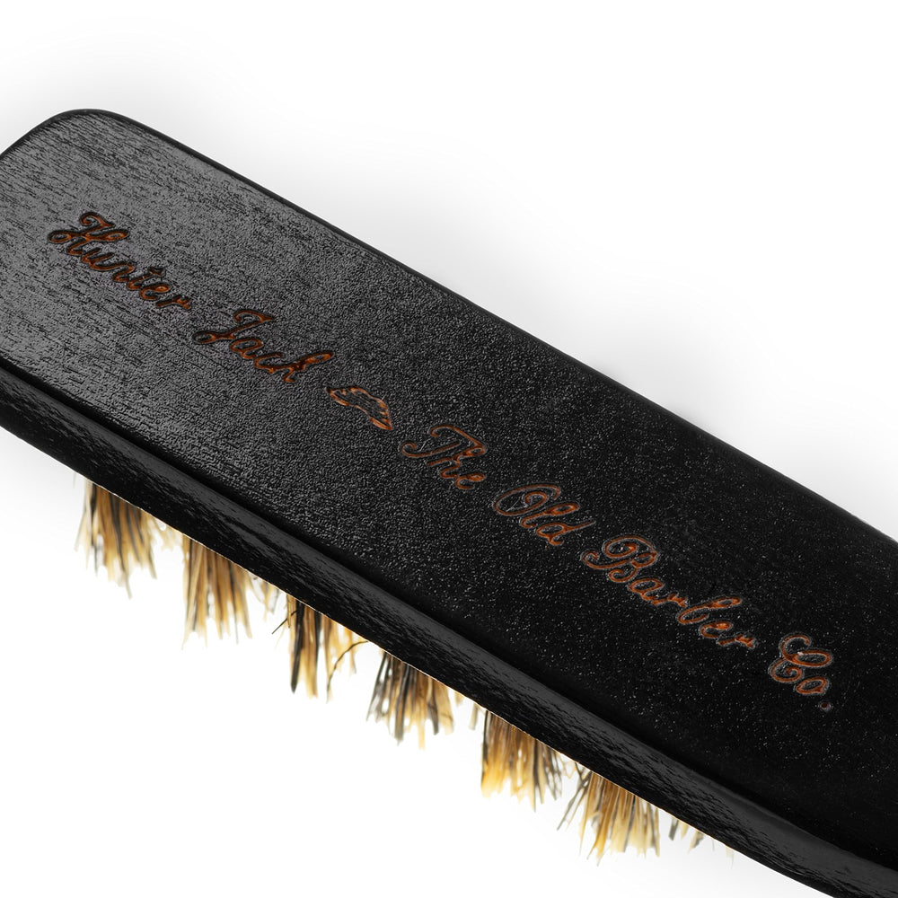 Hunter Jack soft boar bristles gently style without irritation.