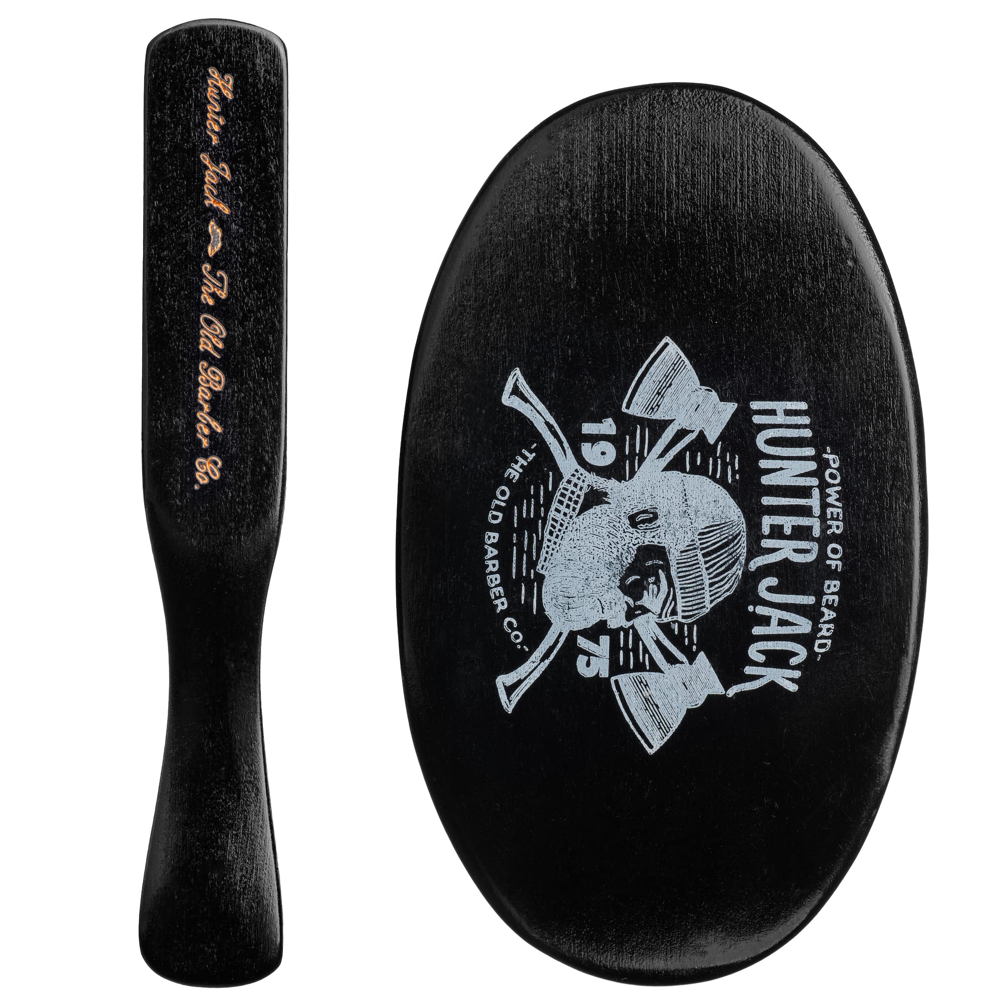 Hunter Jack dual-brush kit for beard and mustache grooming and shaping.