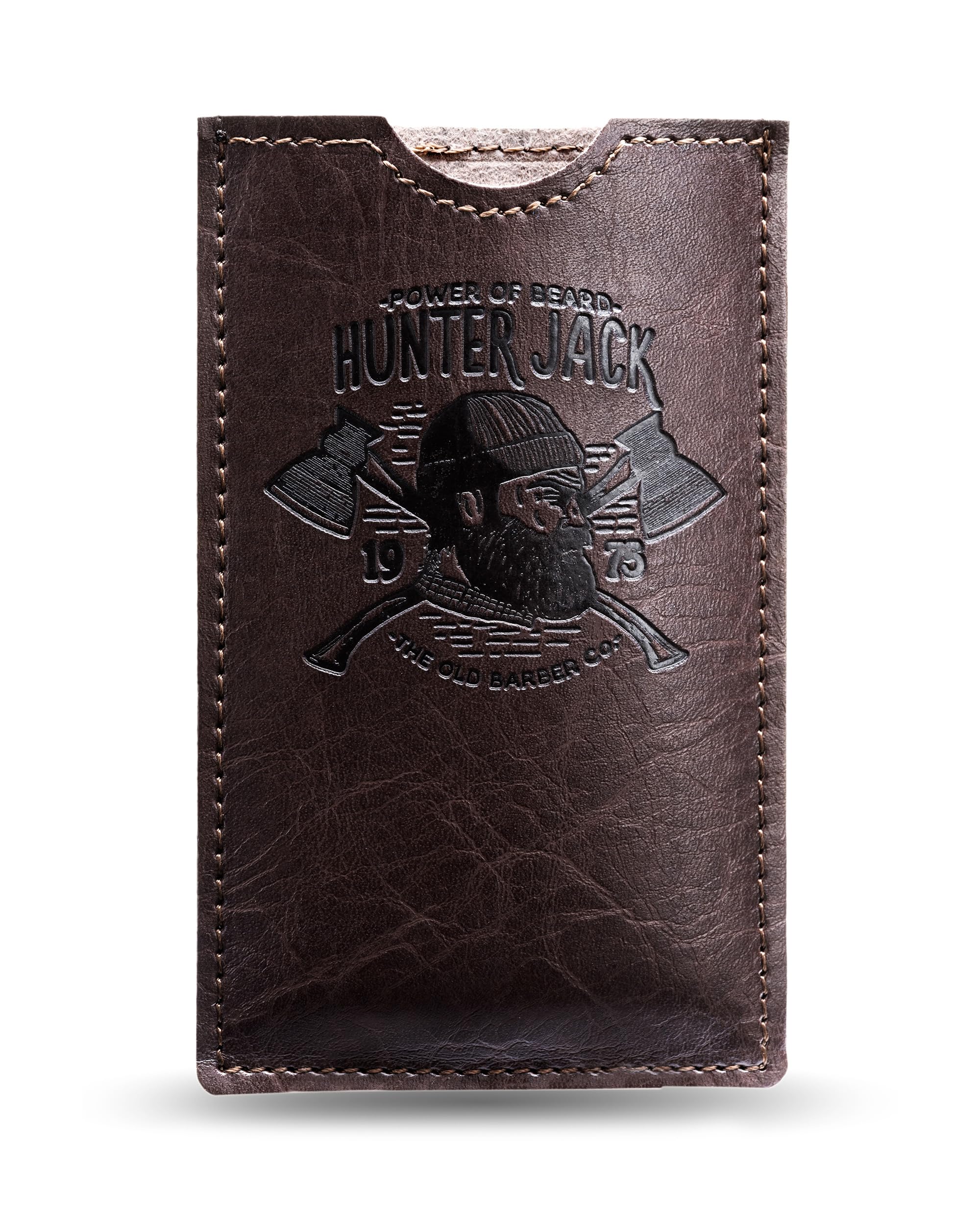 Hunter Jack travel pocket-size beard comb fits in a pocket for discreet grooming anywhere.