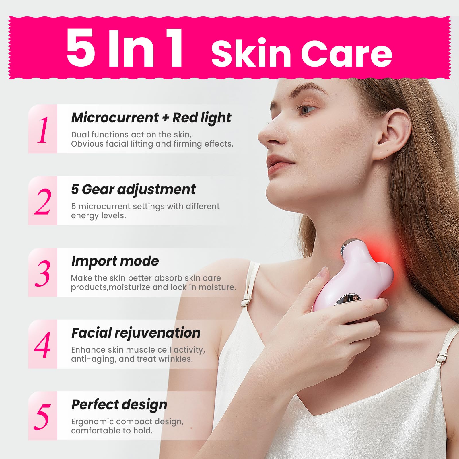 Hunvva EP-300 device used to contour jawline and cheeks.