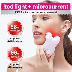 Hunvva EP-300 red light therapy session for skin rejuvenation potential.