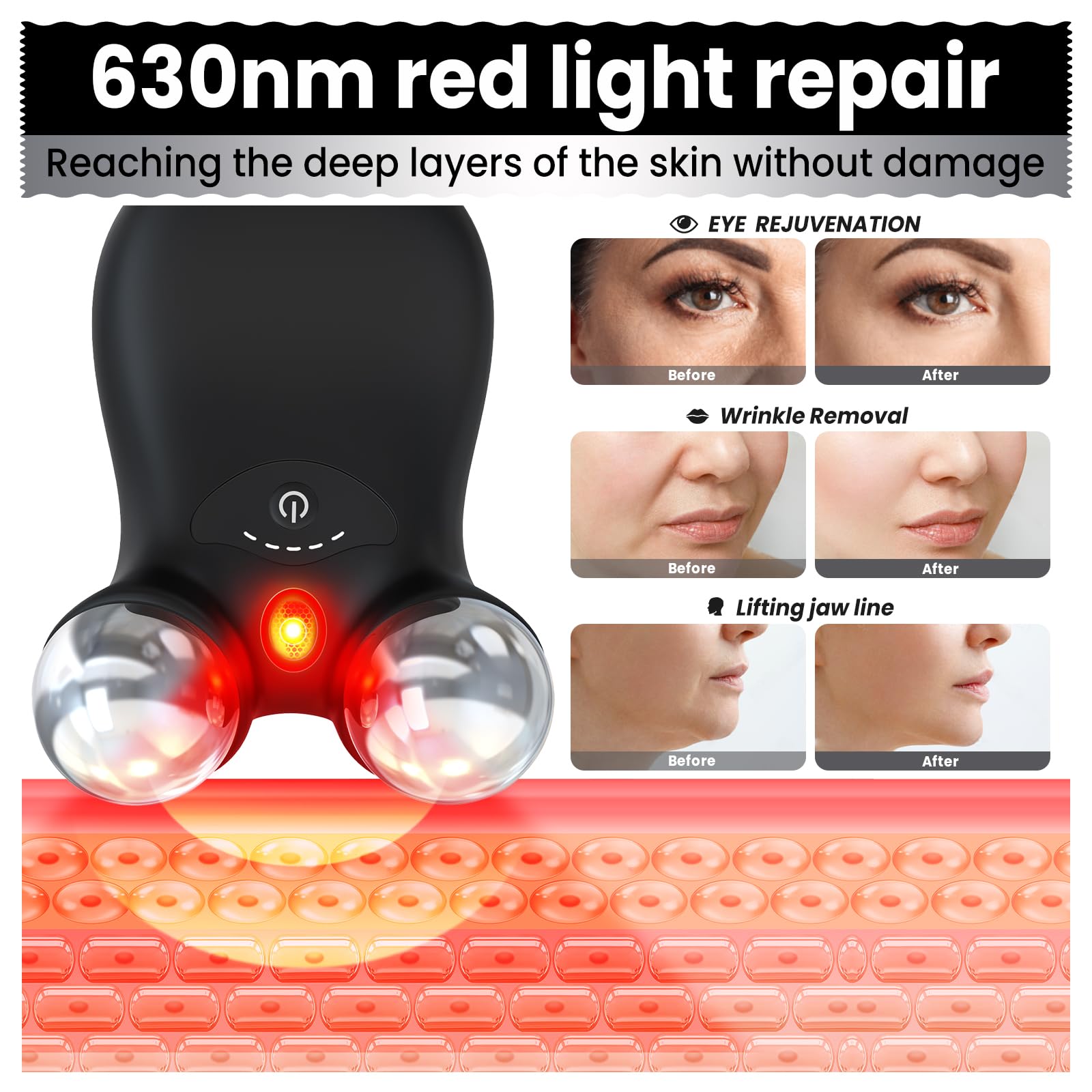 Hunvva EP-300 gel application aids better absorption of skincare products.