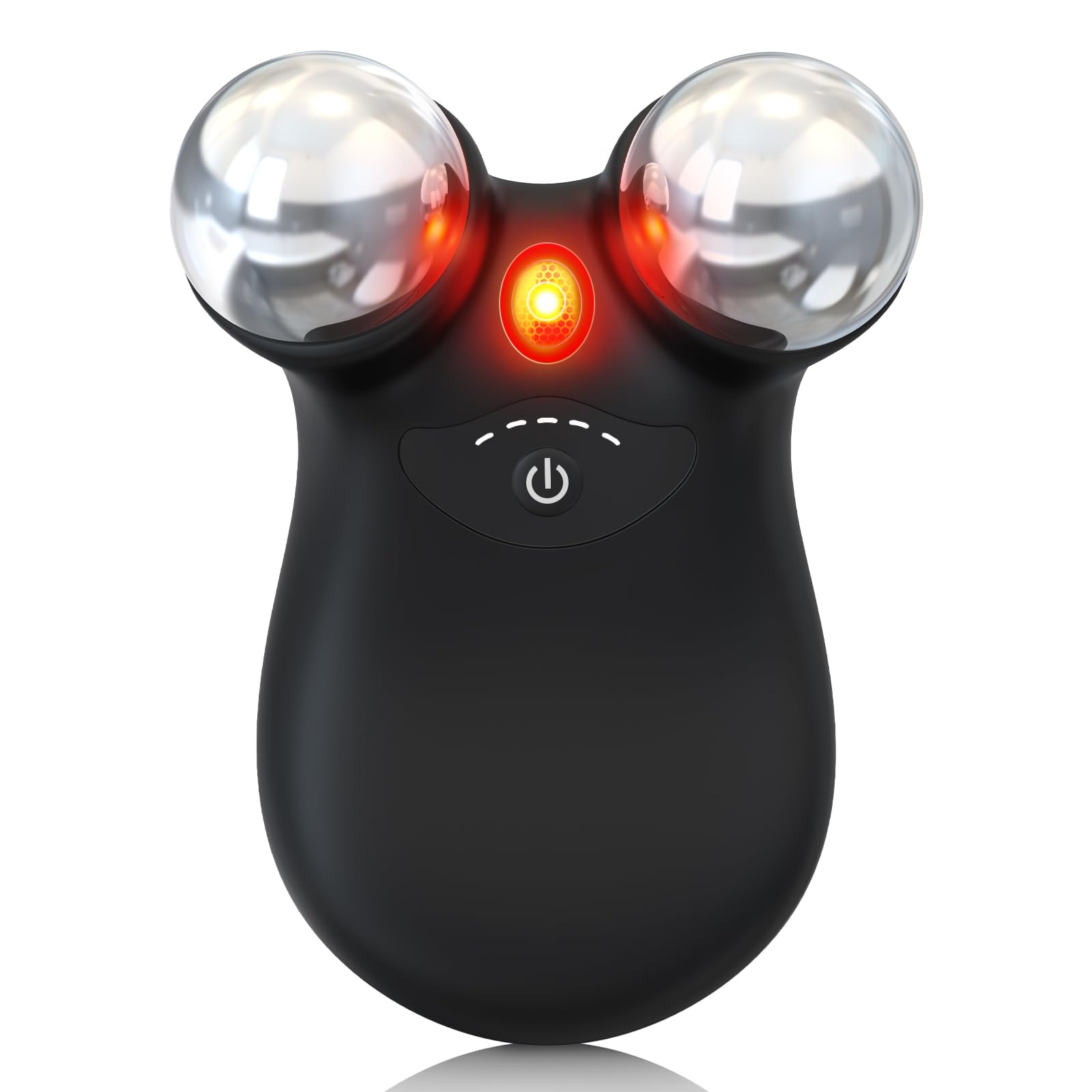 Hunvva EP-300 microcurrent device shown during facial lift session for sculpted contours.