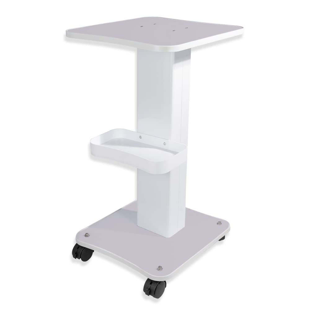 HUOXOU esthetician trolley front view with wheels for mobile spa service