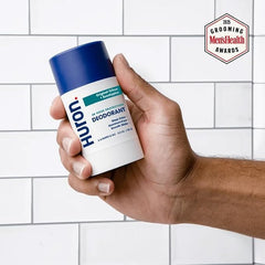 Huron aluminum-free deodorant delivers clean, all-day odor control.