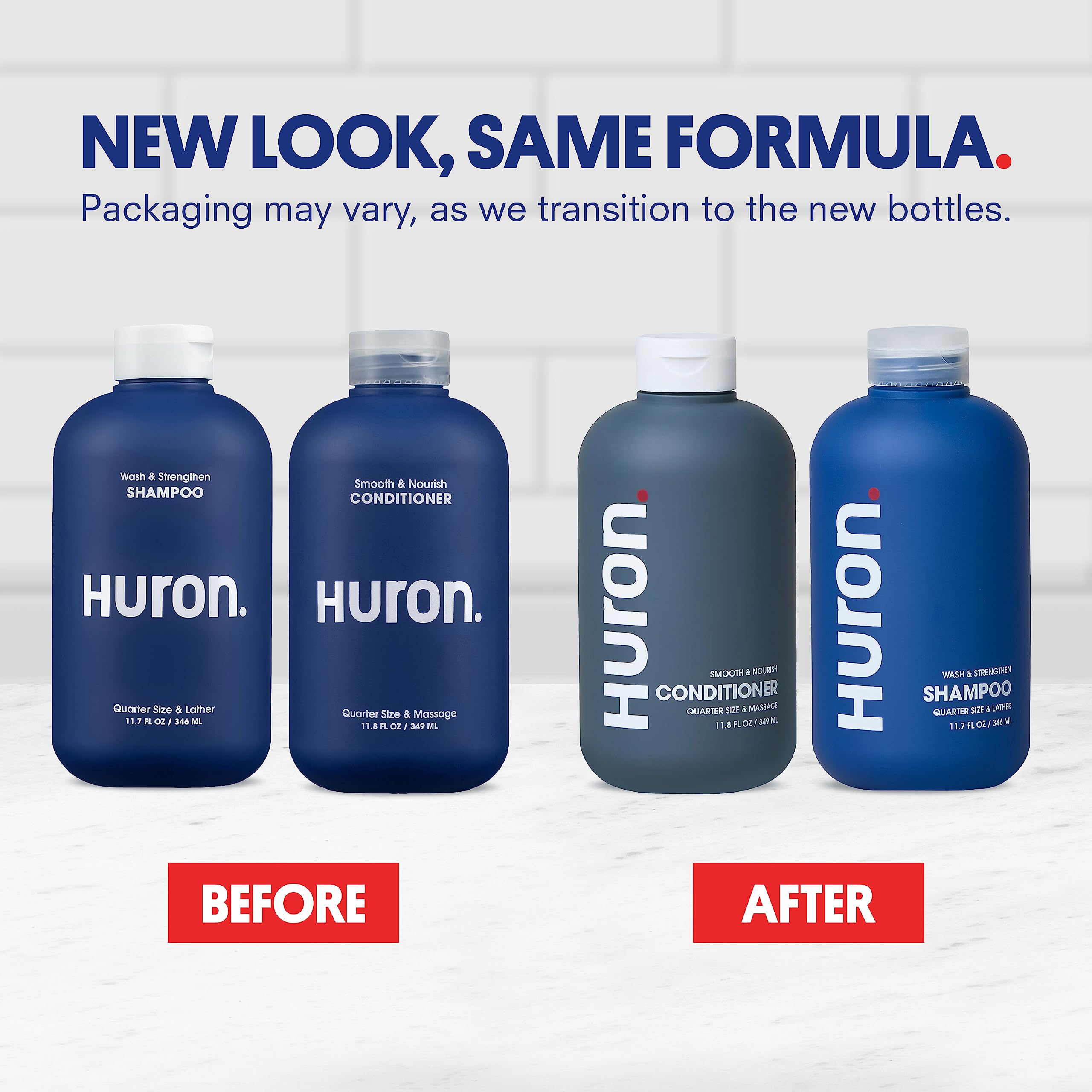 Huron Hair Duo conditioner bottle ready to hydrate and detangle for smoother hair
