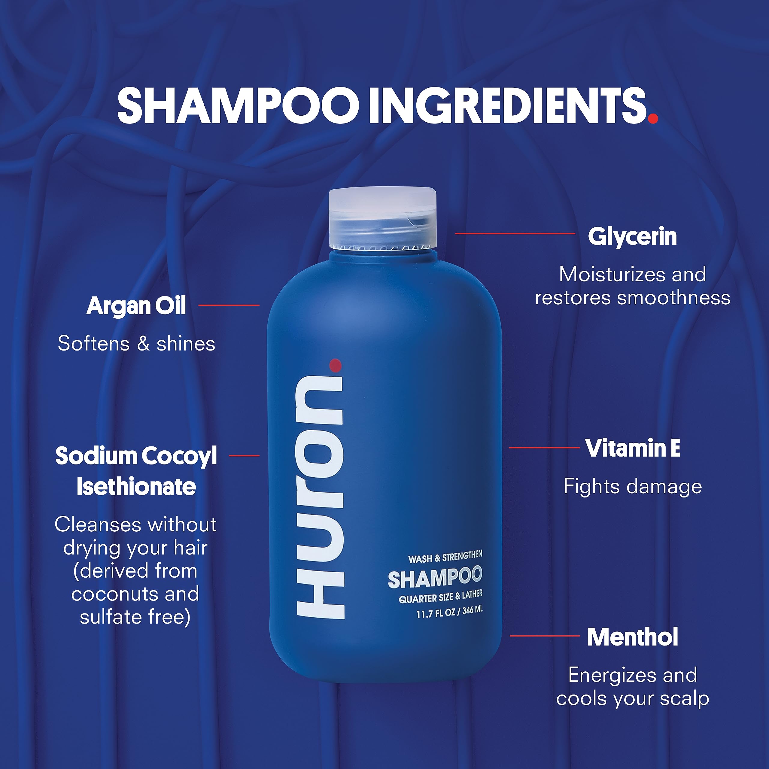 Huron Hair Duo in a male grooming setup for daily use on all hair types