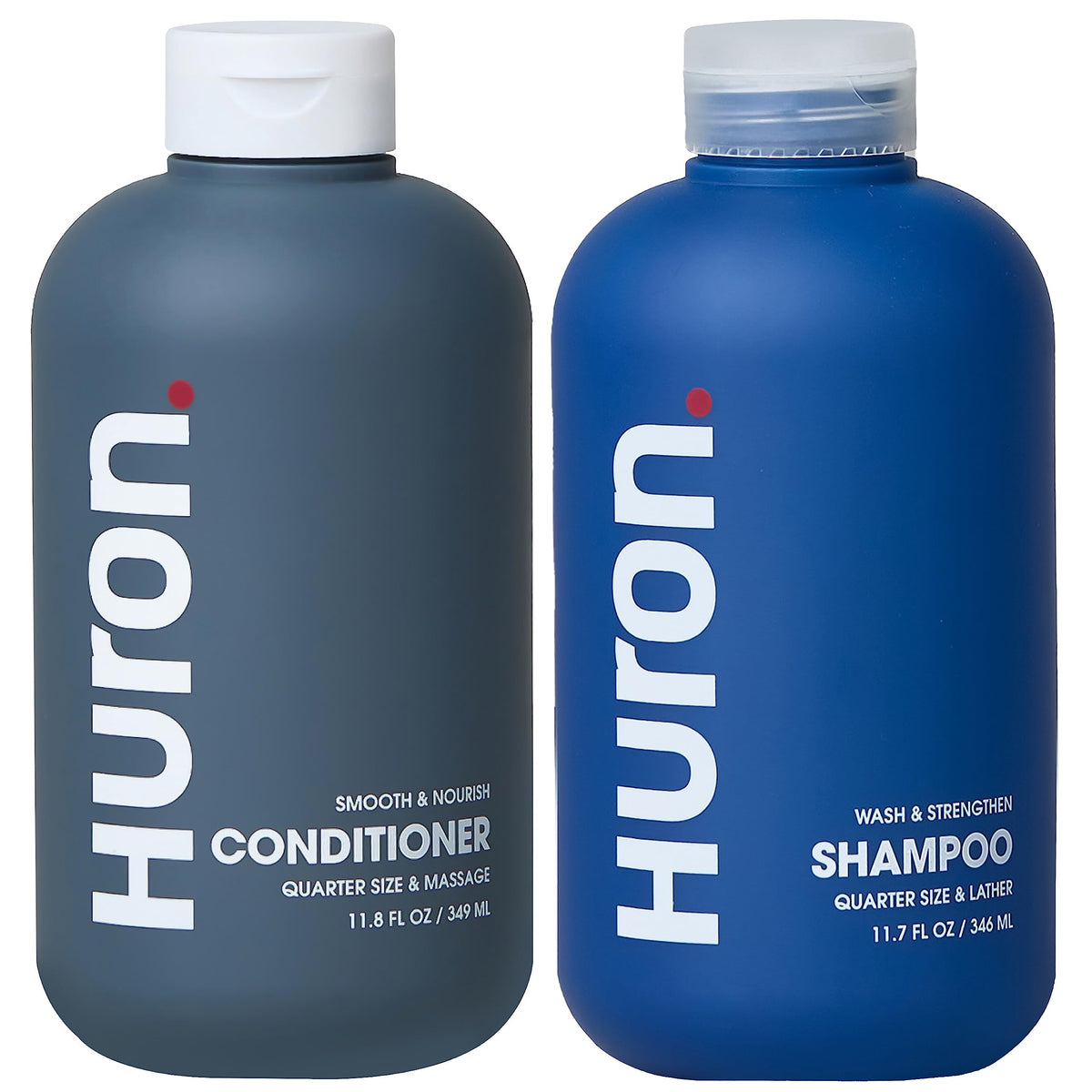 Huron Hair Duo shampoo bottle ready for daily cleansing and refreshing routine