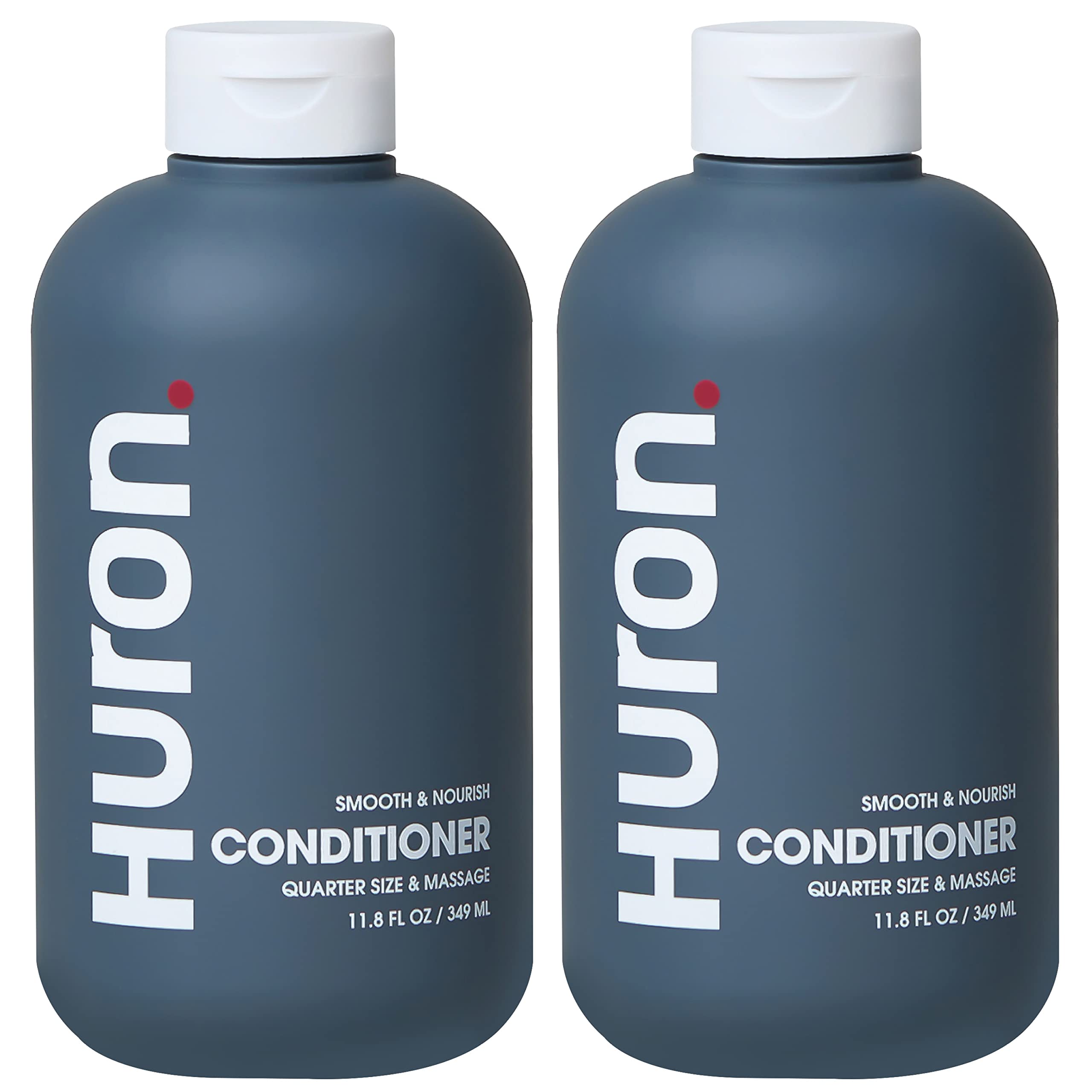 Huron Men's Conditioner bottle front demonstrates lightweight hydration for frizz control