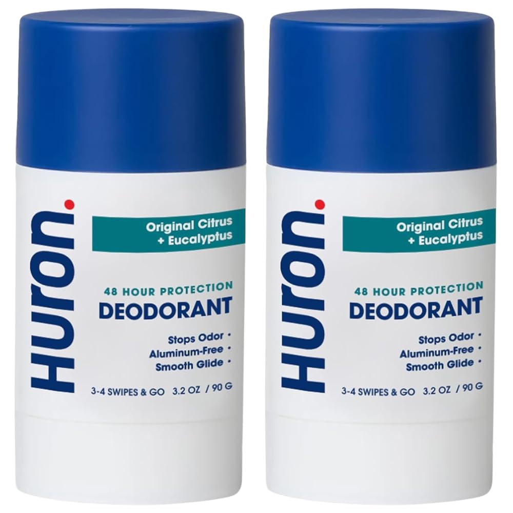 Huron deodorant 3-signature-scents pack for versatile odor protection.