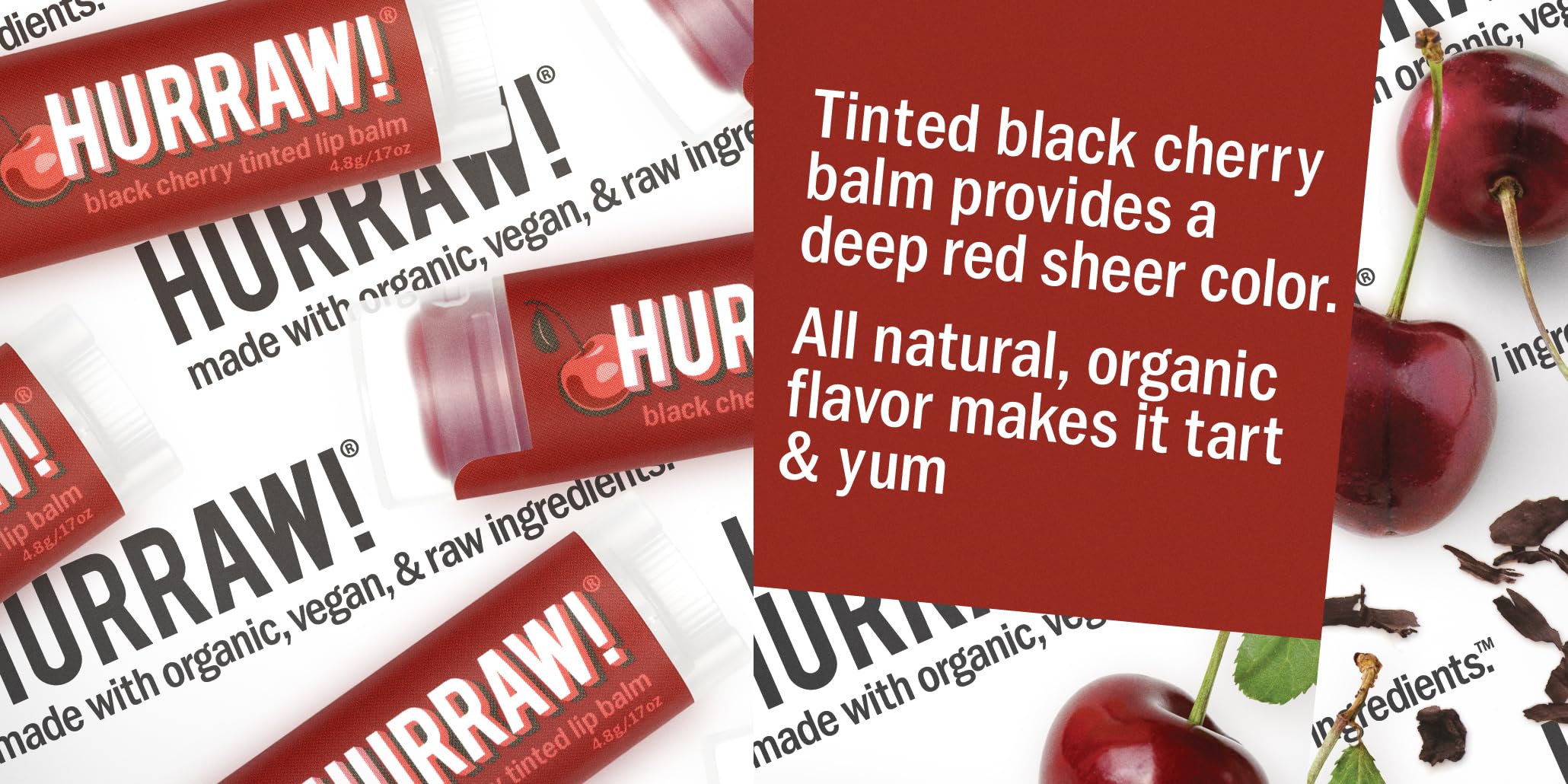 Hurraw! balm twist packaging shown mid-application, showcasing smooth glide.